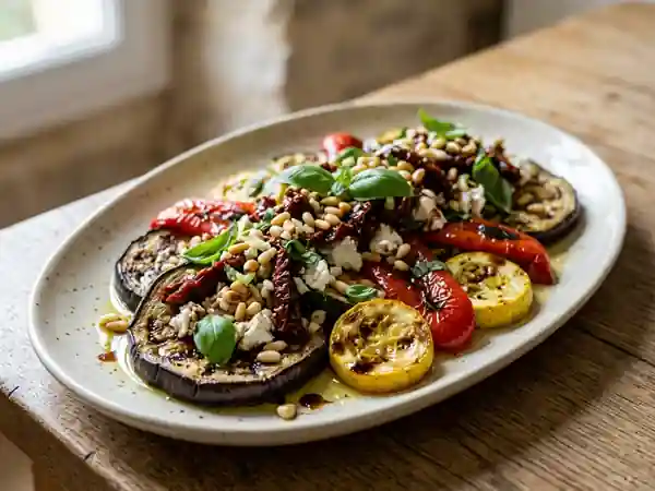 Antipasti fondants aux tomates et chèvre - Photo de présentation