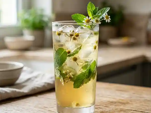 Élixir glacé camomille, miel et menthe - Photo de présentation