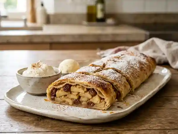 Apfelstrüdel Croustillant aux Pommes et Cannelle - Photo de présentation