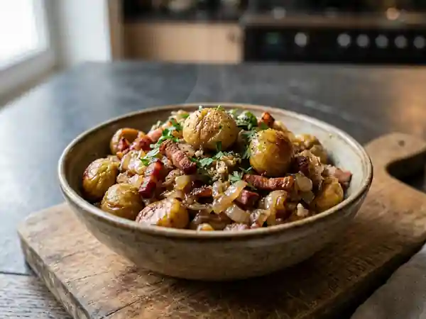 Poêlée Ardéchoise Fondante au Lard - Photo de présentation