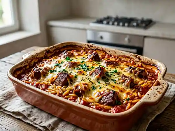 Arni Youvetsi : Agneau Fondant et Orzo Parfumé - Photo de présentation