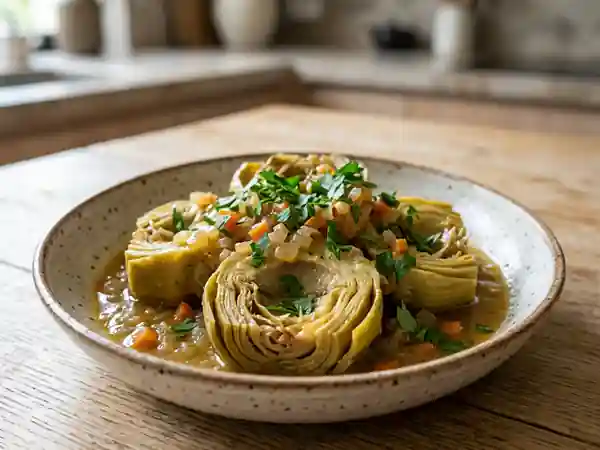 Artichauts à la Barigoule Provençale : Recette Authentique et Savoureuse - Photo de présentation