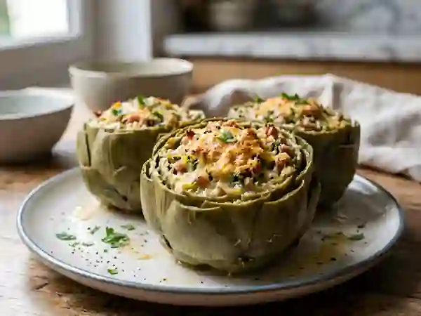 Artichauts Gratinés au Jambon de Parme - Photo de présentation