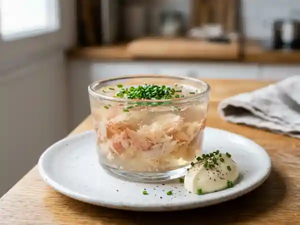 Aspic de crabe fondant et citronné - Photo de présentation