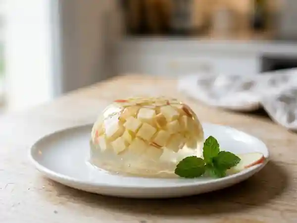 Aspic de pommes frais et léger : recette facile et rapide - Photo de présentation