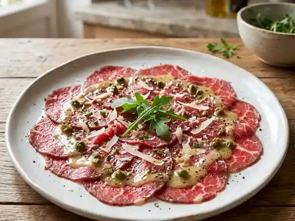 Émulsion citronnée au parmesan et câpres - Photo de présentation