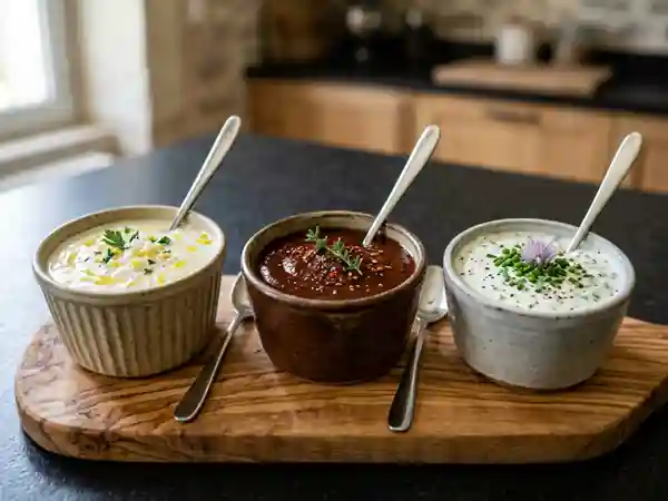 Trio de sauces onctueuses et express - Photo de présentation