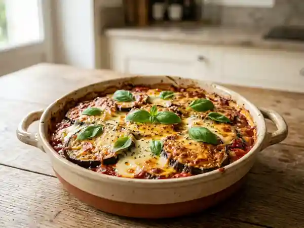 Aubergines à la Parmigiana : Recette Italienne Authentique et Savoureuse - Photo de présentation
