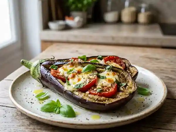 Aubergines en Fleur Fondantes et Gourmandes - Photo de présentation