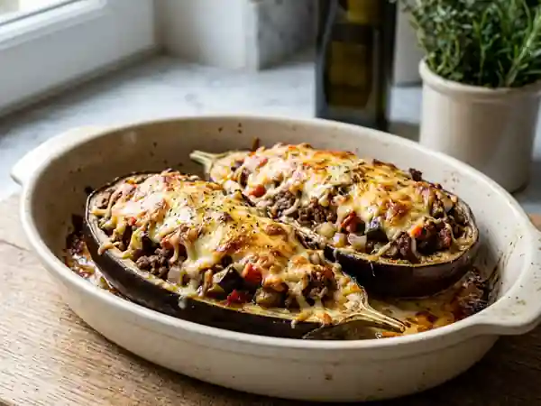 Aubergines Farcies Surprise : Recette Savoureuse et Facile - Photo de présentation
