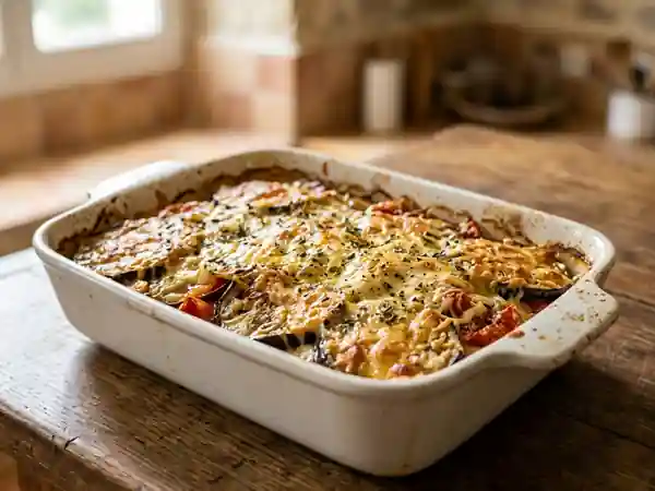 Aubergines fondantes gratinées à la marjolaine - Photo de présentation
