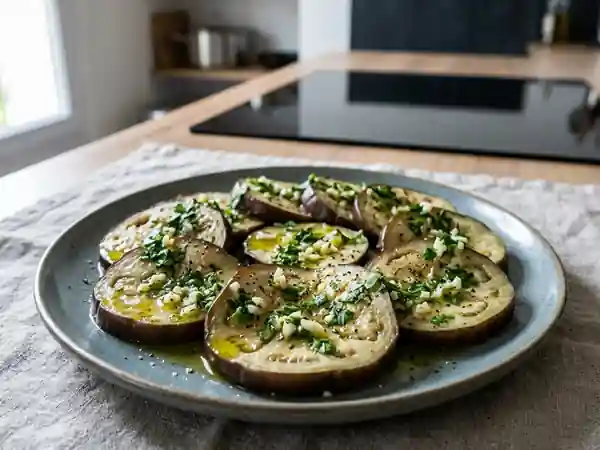 Aubergines Vapeur Fondantes aux Herbes Aromatiques - Photo de présentation