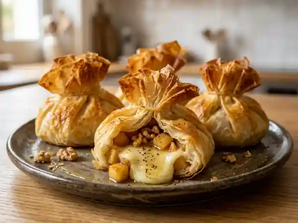 Aumônières au Camembert fondant et surprise gourmande - Photo de présentation