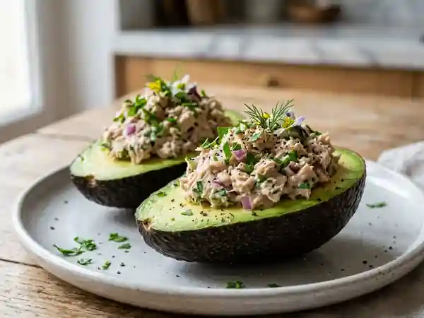 Avocat farci au thon : recette fraîche et gourmande - Photo de présentation
