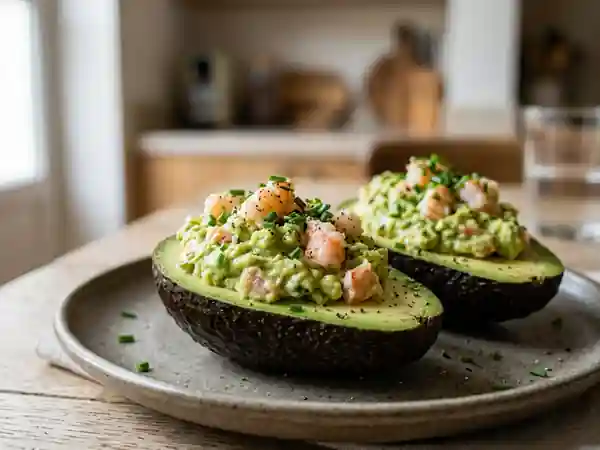 Avocat Farci aux Crevettes et Crème Citronnée - Photo de présentation