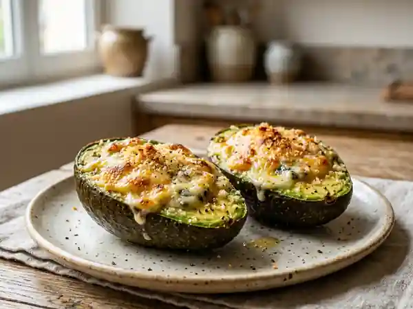 Avocats gratinés au roquefort : recette facile et gourmande - Photo de présentation