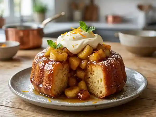 Baba au Rhum aux Fruits Caramélisés : Dessert Gourmand et Raffiné - Photo de présentation