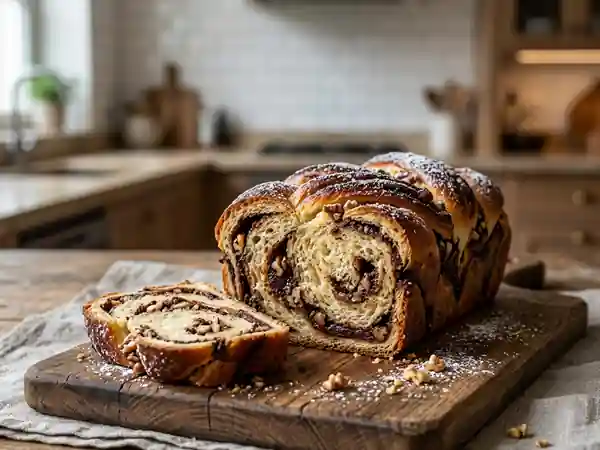 Babka Marbrée Chocolat et Noix - Photo de présentation