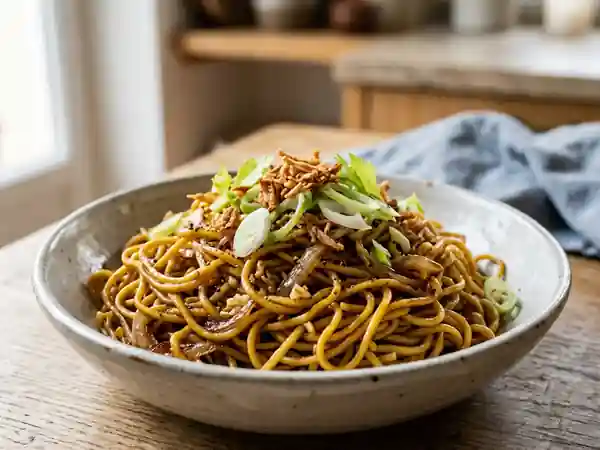 Bami Goreng : Nouilles Sautées Fondantes et Grillées - Photo de présentation
