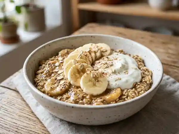 Banane fondante au beurre de cacahuète - Photo de présentation