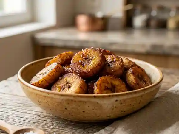 Bananes plantain frites à la congolaise : accompagnement savoureux et facile - Photo de présentation