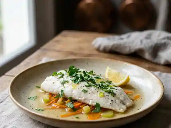 Bar au court-bouillon, finesse et légèreté - Photo de présentation
