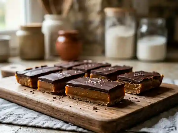 Barres Caramel Fondant et Chocolat Noir - Photo de présentation