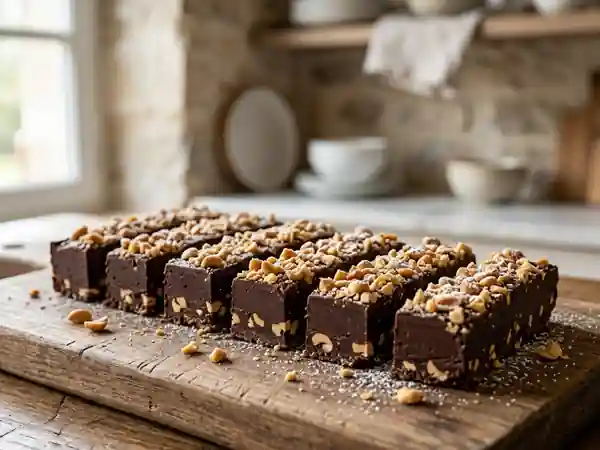 Bâtonnets fondants chocolat et cacahuètes - Photo de présentation