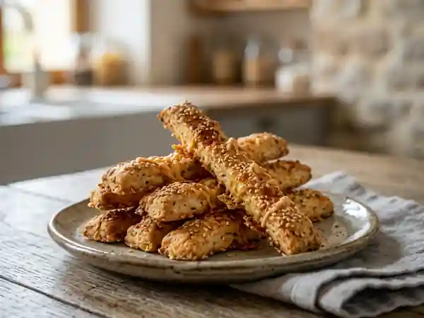 Bâtons apéritifs croustillants et savoureux faits maison - Photo de présentation