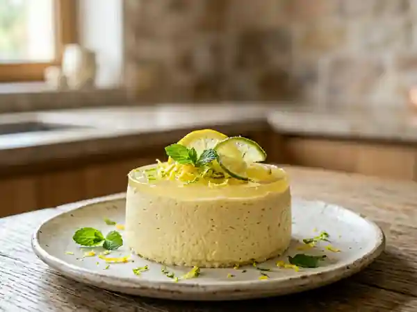 Bavarois aérien au duo de citrons - Photo de présentation