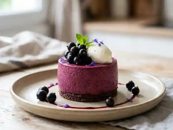Bavarois Velouté au Cassis Acidulé - Photo de présentation