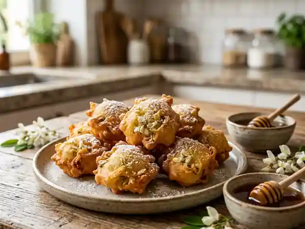 Beignets d'Acacia Croustillants et Floraux - Photo de présentation