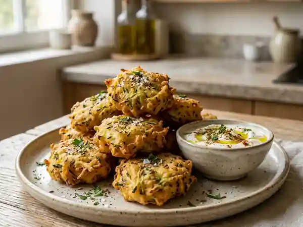 Beignets de courgettes croustillants au cumin : recette facile et savoureuse - Photo de présentation