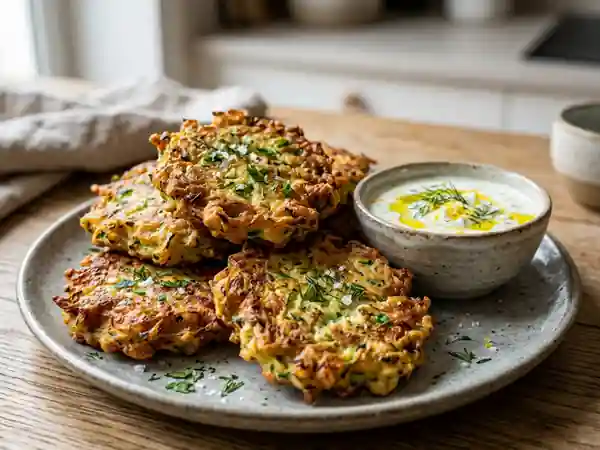 Beignets de courgettes croustillants et savoureux - Photo de présentation