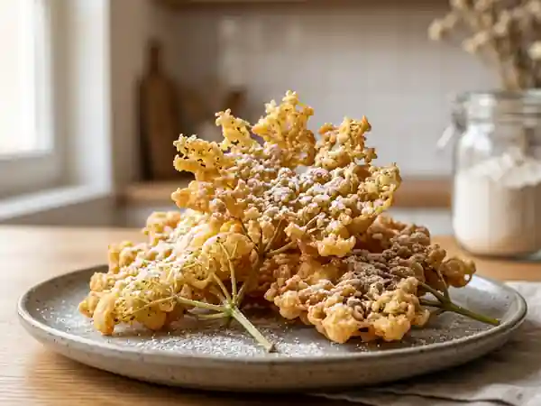 Beignets de fleurs de sureau croustillants et faciles à préparer - Photo de présentation