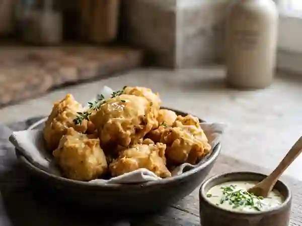 Beignets de salsifis croustillants et dorés - Photo de présentation
