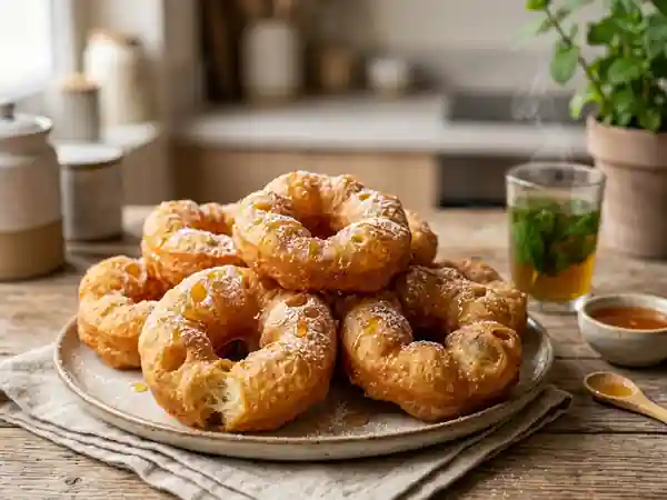 Beignets de semoule algériens moelleux et croustillants (Sfenj) - Photo de présentation