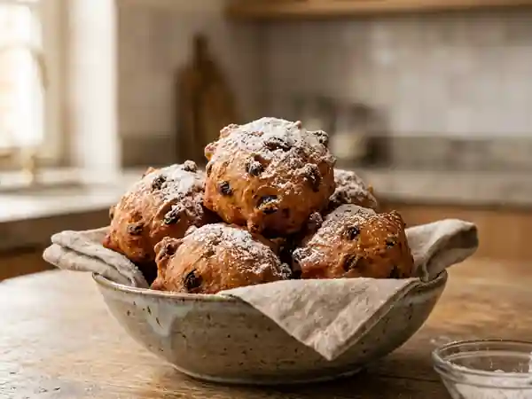 Beignets hollandais traditionnels (Oliebollen) : recette facile et gourmande - Photo de présentation