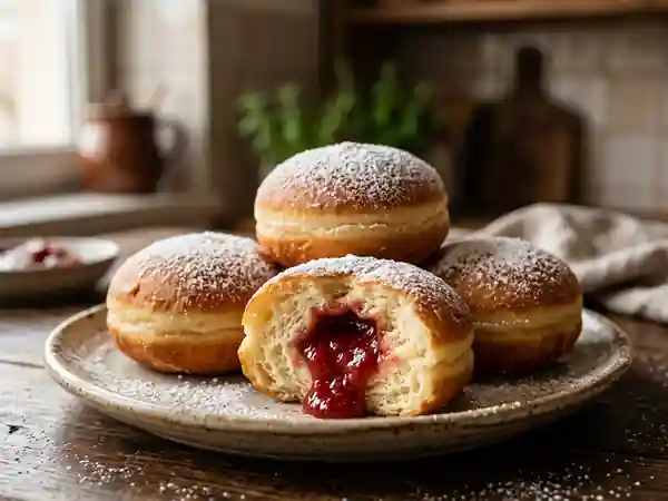 Pounchkis polonais à la confiture fondante - Photo de présentation