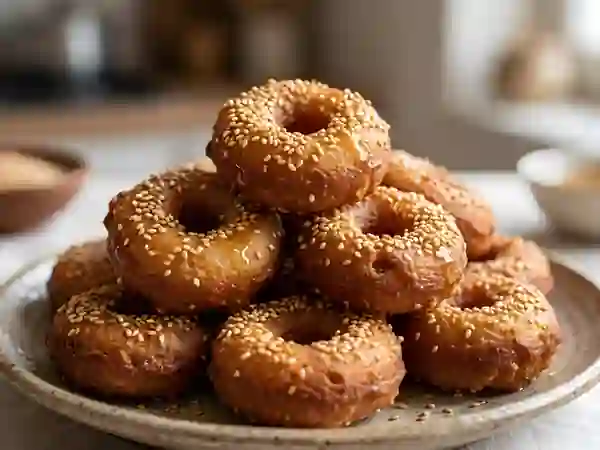 Beignets Youyous moelleux au sésame - Photo de présentation