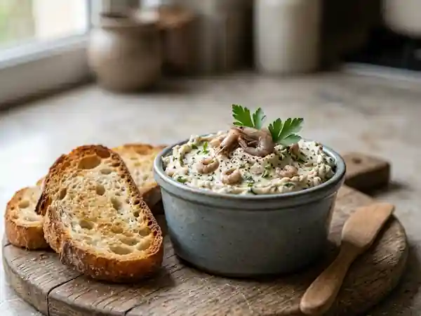 Beurre onctueux aux crevettes grises et citron - Photo de présentation