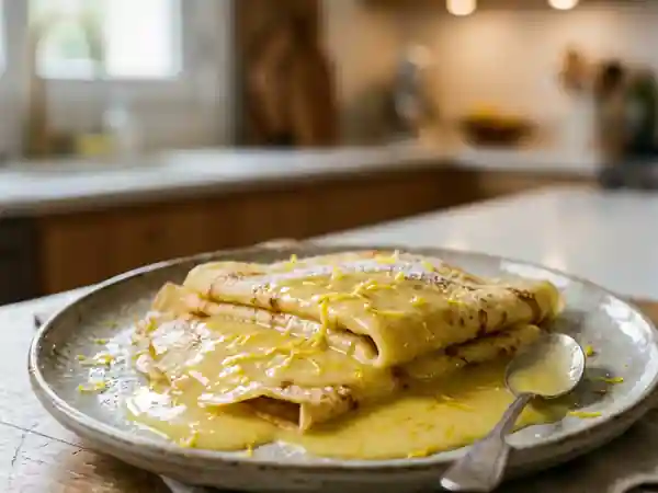 Beurre de citron ou d'orange maison pour crêpes gourmandes - Photo de présentation