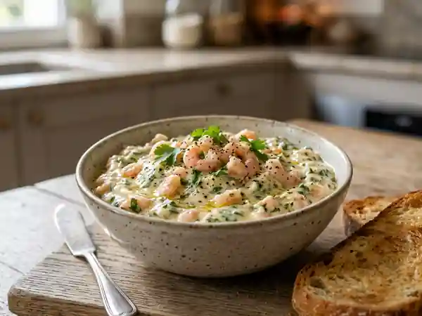 Beurre de crevettes citronné à la coriandre - Photo de présentation