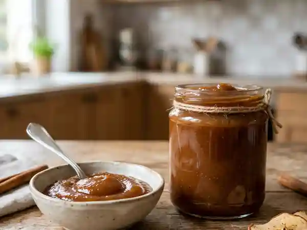 Beurre de pomme maison onctueux et parfumé - Photo de présentation