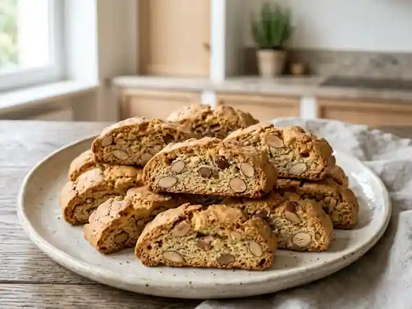 Biscotti croquants aux amandes entières - Photo de présentation