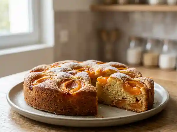 Biscuit fondant aux abricots : douceur fruitée et moelleuse - Photo de présentation