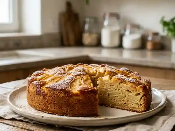 Biscuit moelleux aux pommes comme chez grand-mère - Photo de présentation