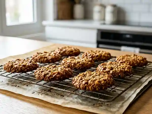Anzac Biscuits croquants coco et avoine - Photo de présentation