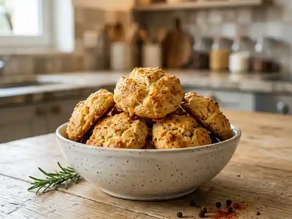Sablés croustillants au fromage et paprika - Photo de présentation