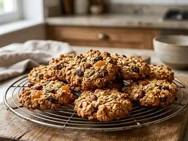 Biscuits croquants au muesli maison pour un goûter sain - Photo de présentation
